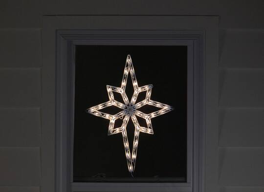 18" Lighted Star of Bethlehem Christmas Window Silhouette Decoration